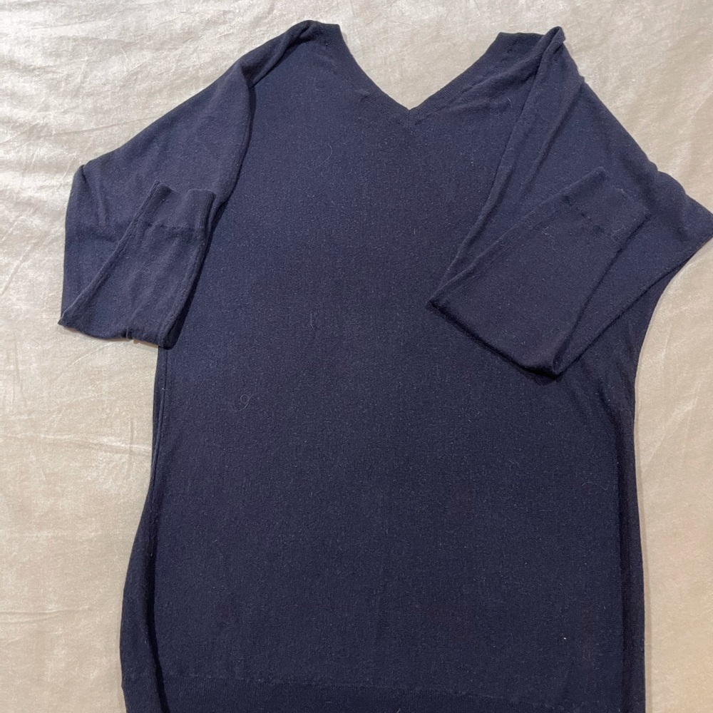 Sweater light in color  navy